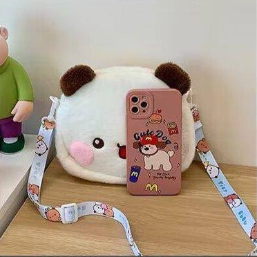一二布布单肩斜挎毛绒玩偶公仔包 Bubu & Dudu Crossbody Bag