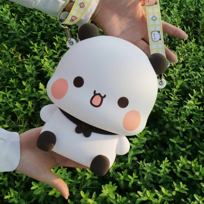 一二矽膠斜挎包