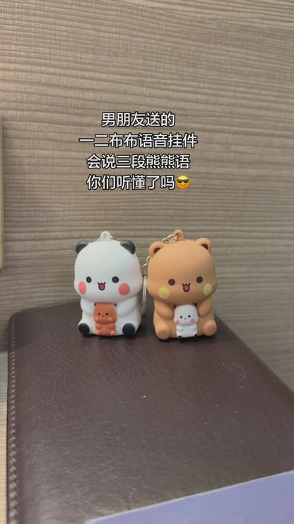 Bubu & Dudu Light-Up “I Love You” Sound Keychain